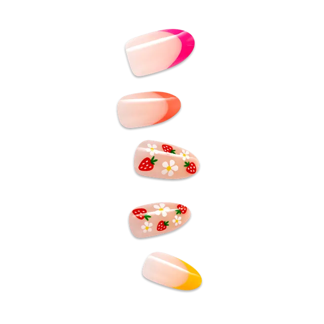 impress-design-no-glue-fake-press-on-nails-utopian-multicolor-medium-almond-mani image 1