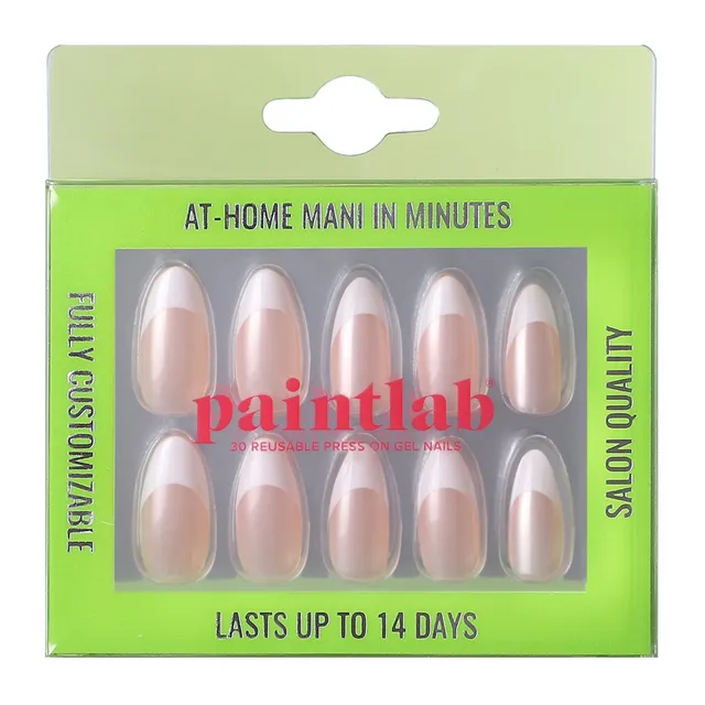 paintlab-french-chrome-almond-press-on-nails image 1