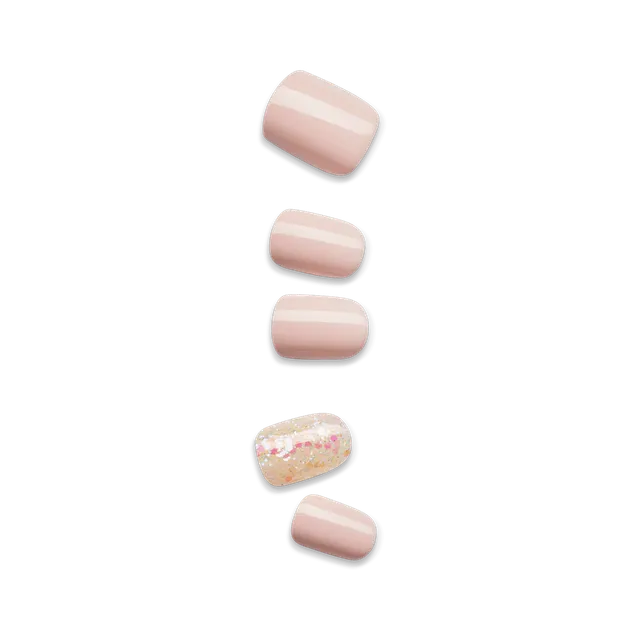impress-dorothy-design-no-glue-press-on-nails-pink-short-squoval image 1
