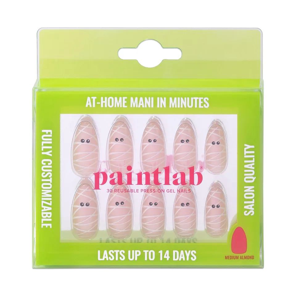 paintlab-mummy-glaze-almond-press-on-nails image 1