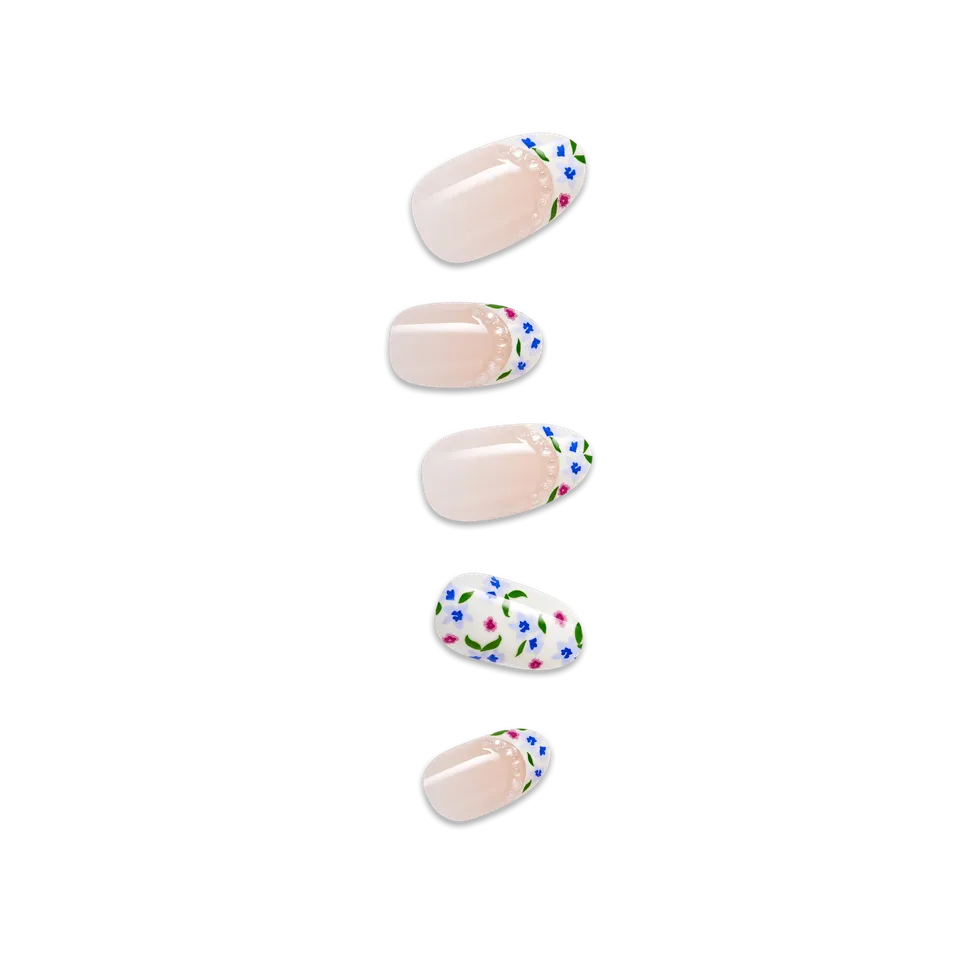 impress-design-no-glue-press-on-nails-happy-mood-french-design-multicolor-medium image 1