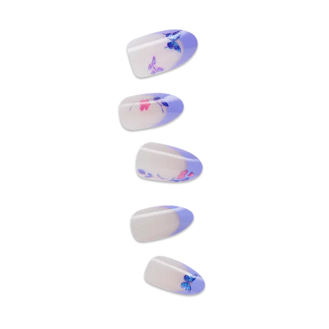impress-x-wicked-for-good-glinda-upland-press-on-nails-purple-french-almond-medi image 1