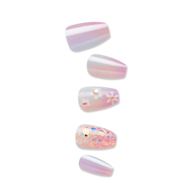 impress-premium-no-glue-press-on-nails-portal-3d-jewel-design-purple-medium-coff image 1