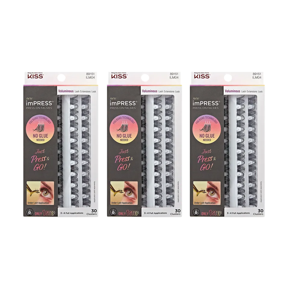 impress-press-on-falsies-3-pack-voluminous-clusters-bundle image 1
