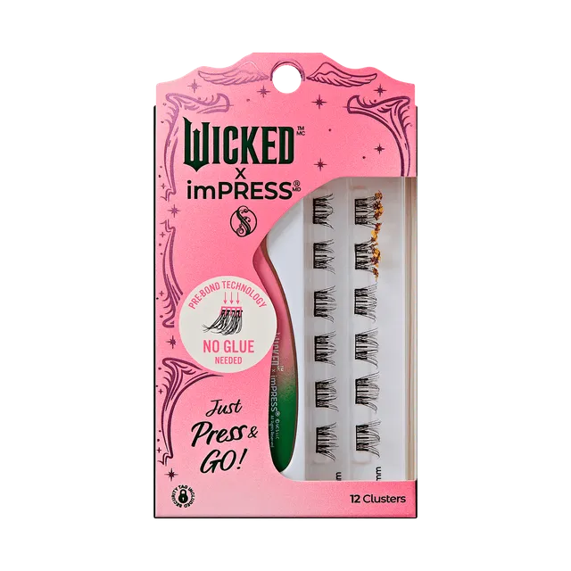 impress-wicked-x-impress-magic-unleashed-no-glue-lash-clusters-12-count-8mm-10mm image 1
