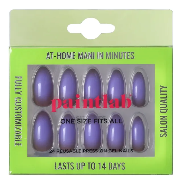 paintlab-444-aura-almond-press-on-nails image 1