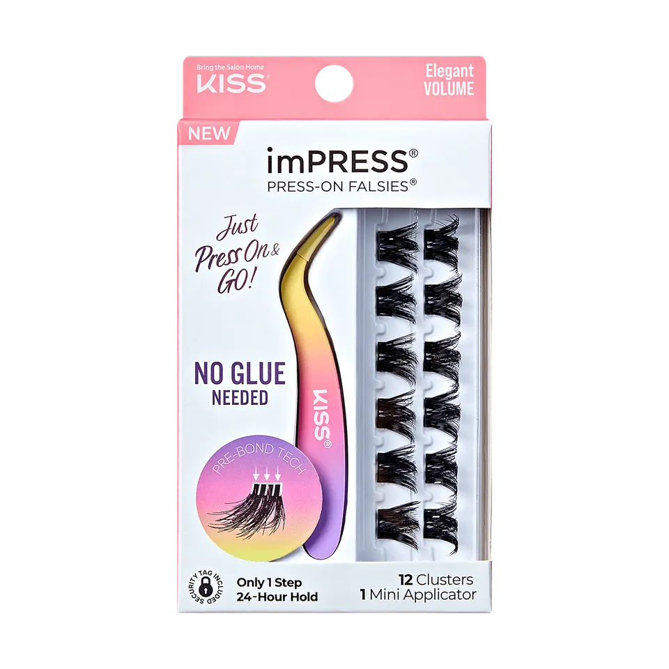 impress-falsies-pre-glued-false-eyelashes-minipack-elegant-12-lash-clusters-12mm image 1
