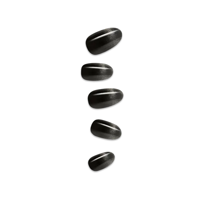 colorfx-by-impress-no-glue-fake-press-on-nails-best-wishes-solid-black-medium-ov image 1