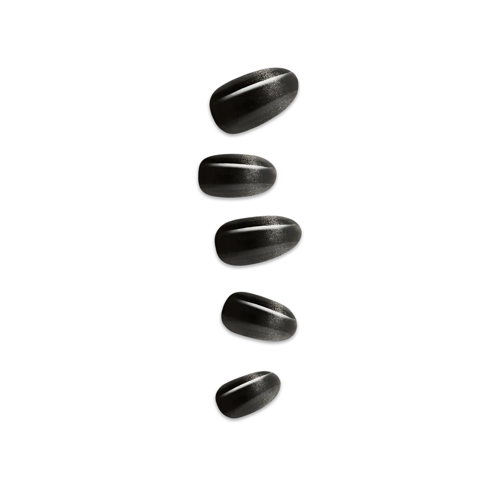 colorfx-by-impress-no-glue-fake-press-on-nails-best-wishes-solid-black-medium-ov image 1