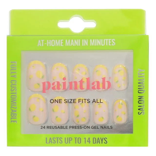 paintlab-limoncello-ii-oval-press-on-nails image 1