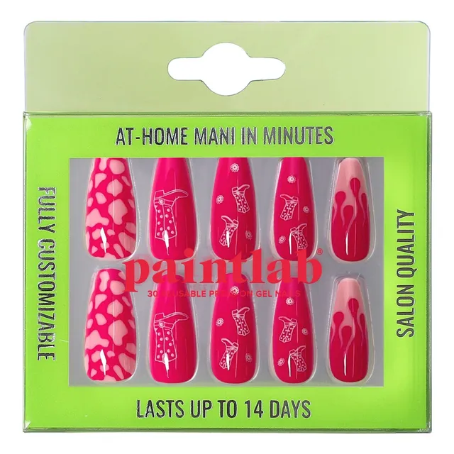 paintlab-wild-wild-west-coffin-sleek-press-on-nails image 1