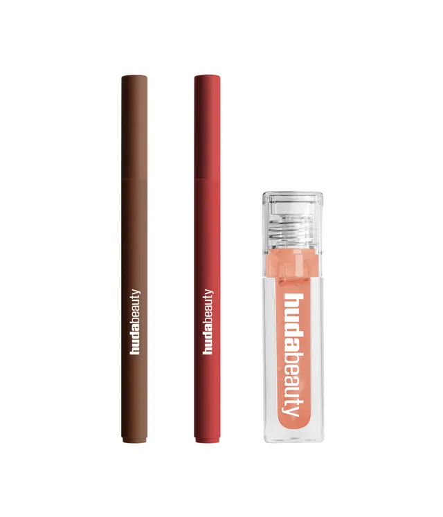 huda-beauty-rich-brown-cherry-kit-lip-contour-stain-faux-filler-jelly-oil image 1