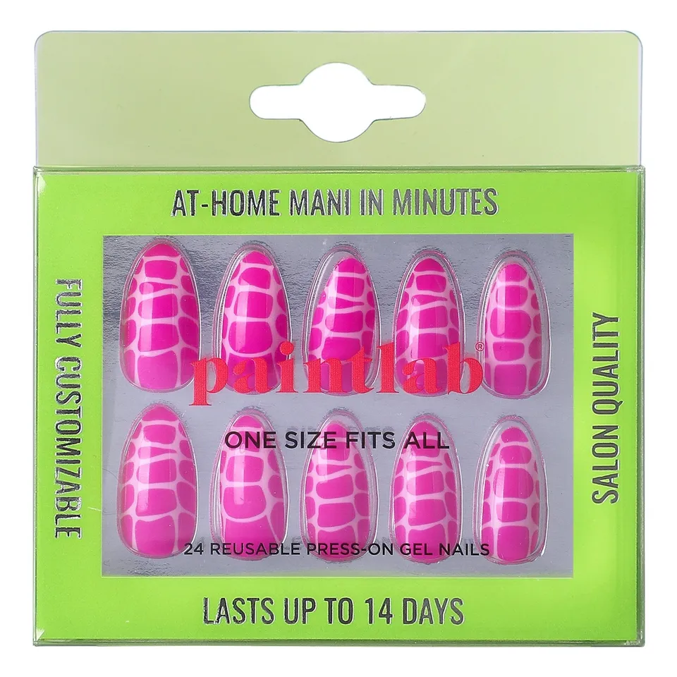 paintlab-it-s-fantastic-almond-press-on-nails-vibrant-joyful-prints image 1