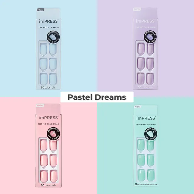 impress-color-press-on-nails-bundle-pastel-dreams-4-short-manis-in-soft-pink-min image 1