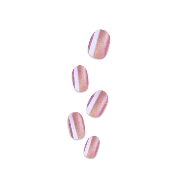 impress-colorfx-starry-press-on-nails-pearl-pink-short-oval-30ct image 1
