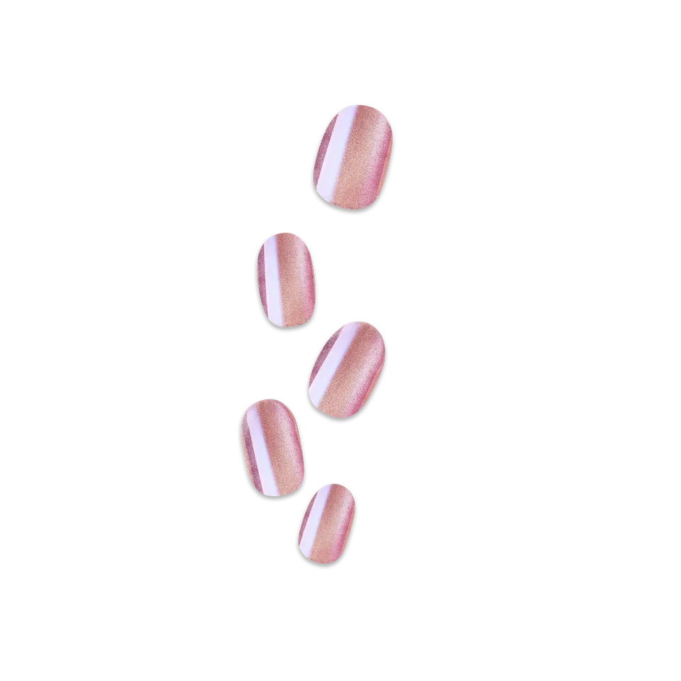 impress-colorfx-starry-press-on-nails-pearl-pink-short-oval-30ct image 1