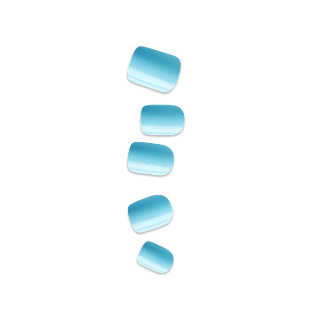 impress-color-quench-it-no-glue-press-on-nails-solid-blue-short-squoval image 1