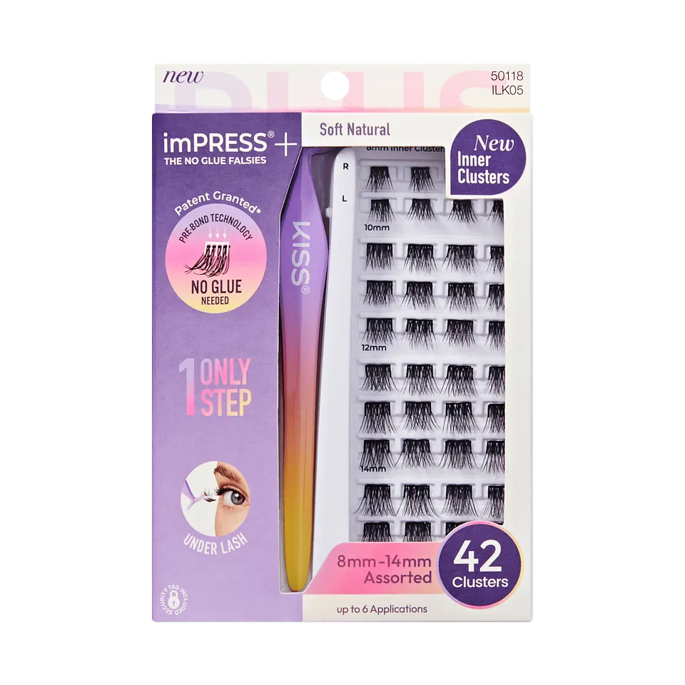 impress-soft-natural-pre-glued-false-eyelashes-starter-kit-42-lash-clusters-with image 1