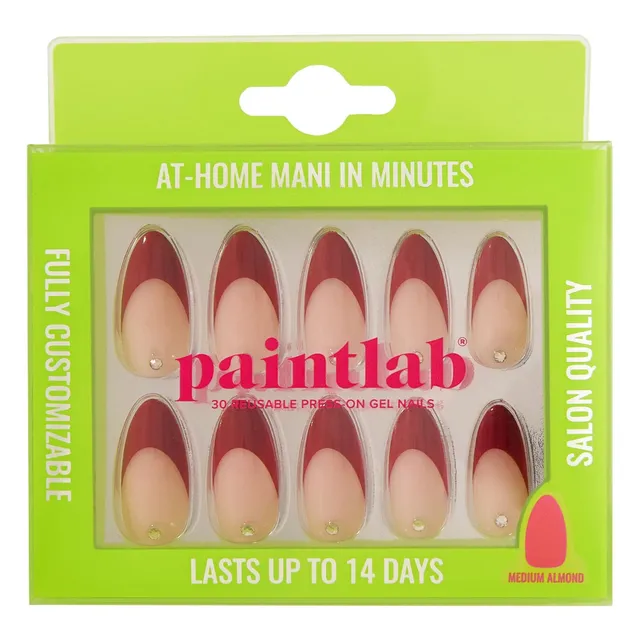 paintlab-pinot-noir-almond-press-on-nails image 1