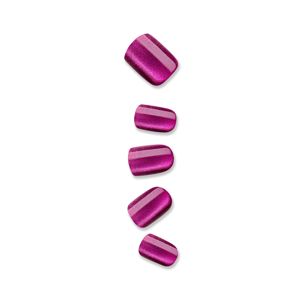 impress-colorfx-levels-no-glue-press-on-nails-pink-short-squoval image 1