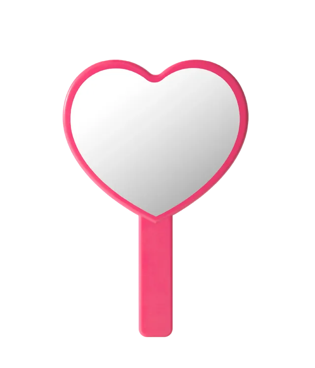 huda-beauty-mirror-in-hot-pink-travel-size-makeup-mirror image 1
