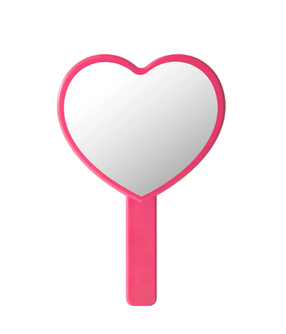 huda-beauty-mirror-in-hot-pink-travel-size-makeup-mirror image 1