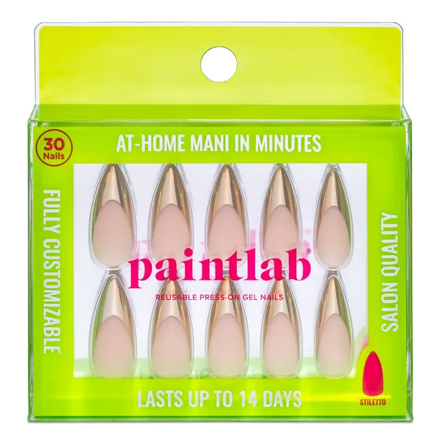 paintlab-gold-chrome-stiletto-press-on-nails image 1