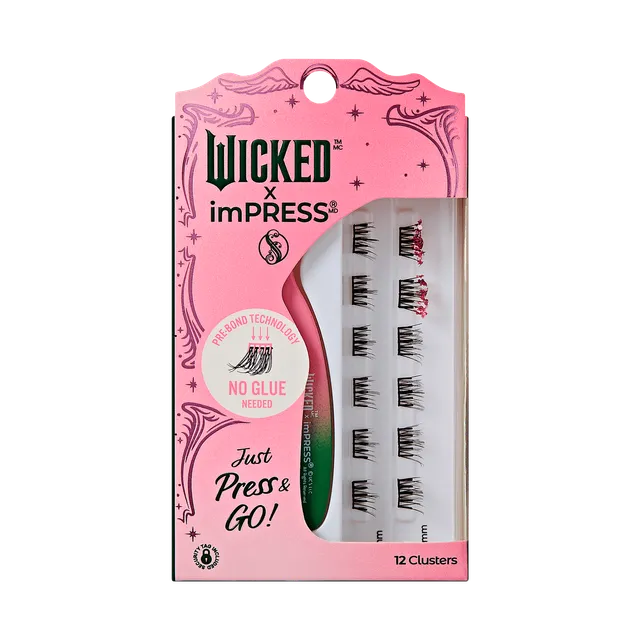 impress-wicked-x-impress-welcome-to-oz-false-eyelashes-12-clusters-8-10mm-pink-g image 1