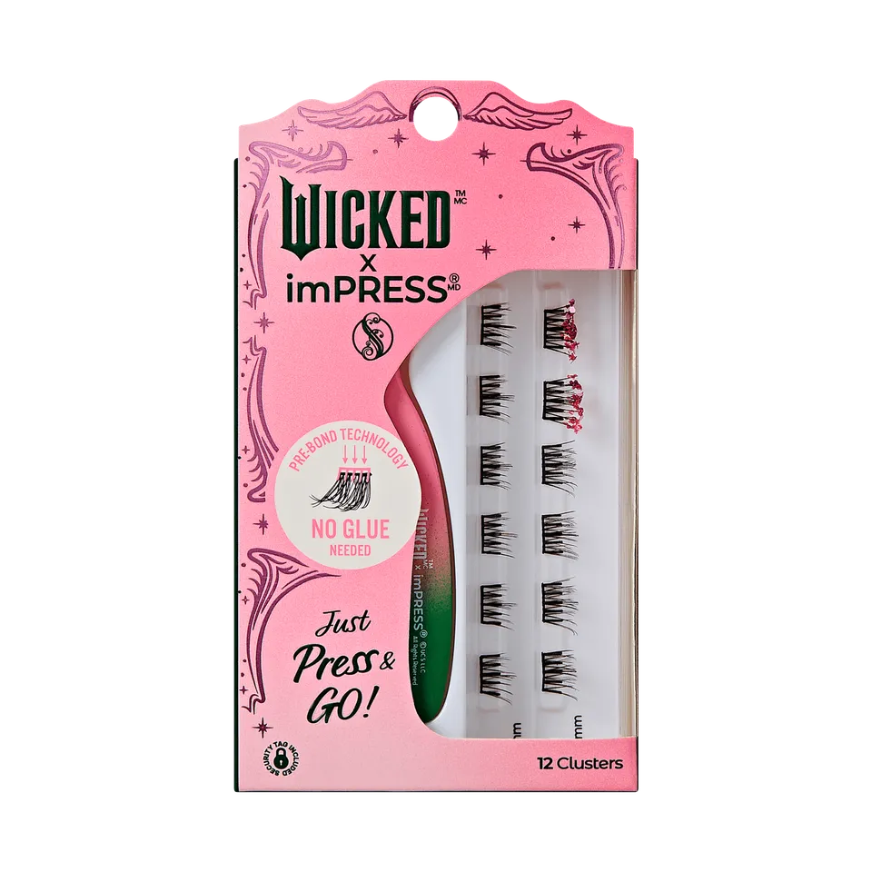 impress-wicked-x-impress-welcome-to-oz-false-eyelashes-12-clusters-8-10mm-pink-g image 1