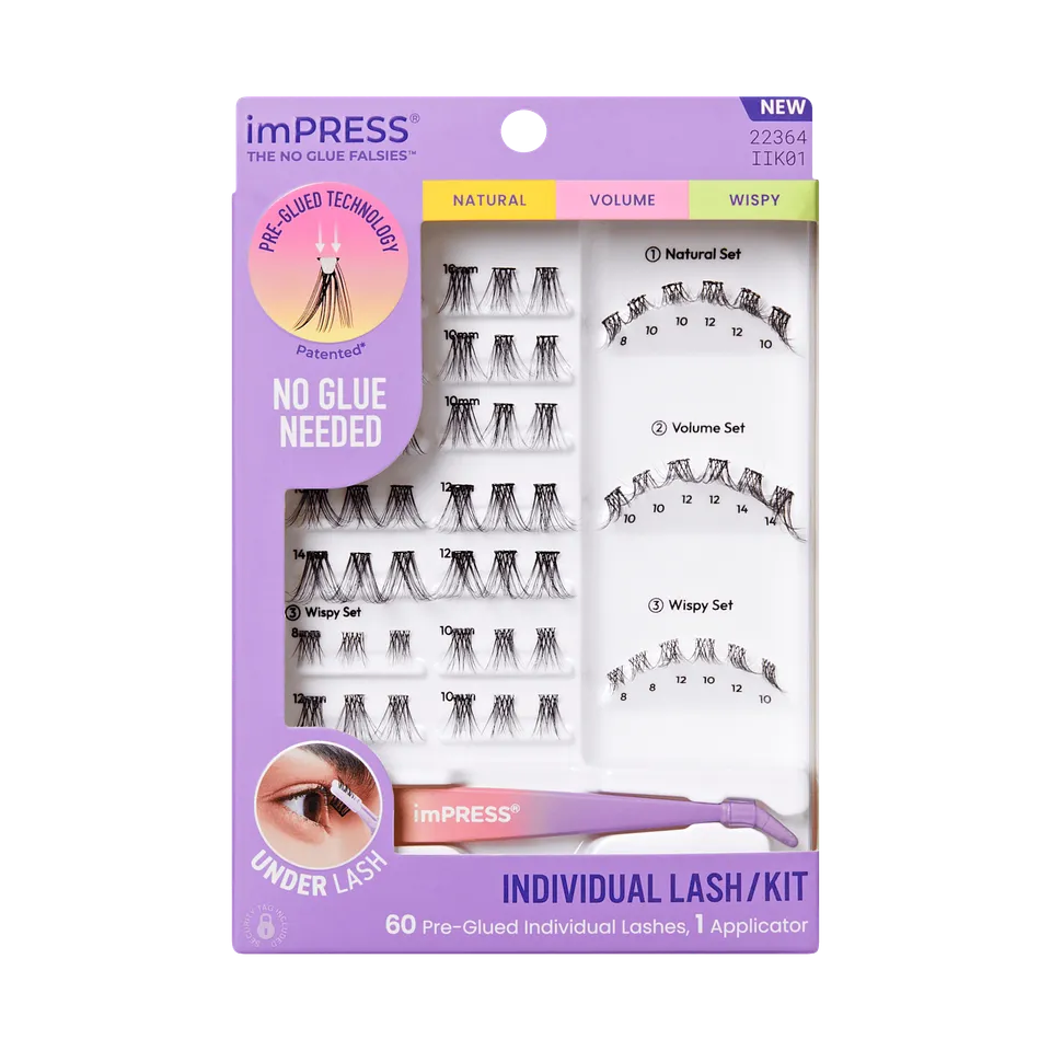 impress-falsies-pre-glued-individual-false-eyelashes-starter-kit-60-clusters-8-1 image 1