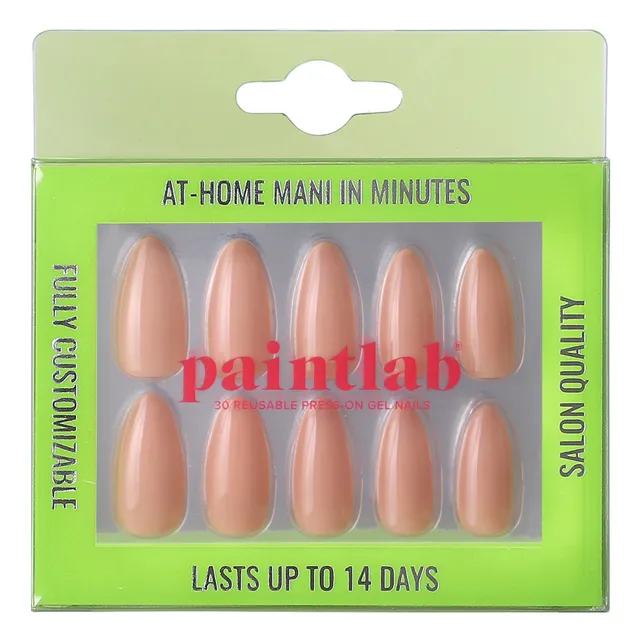 paintlab-nude-2-almond-press-on-nails image 1
