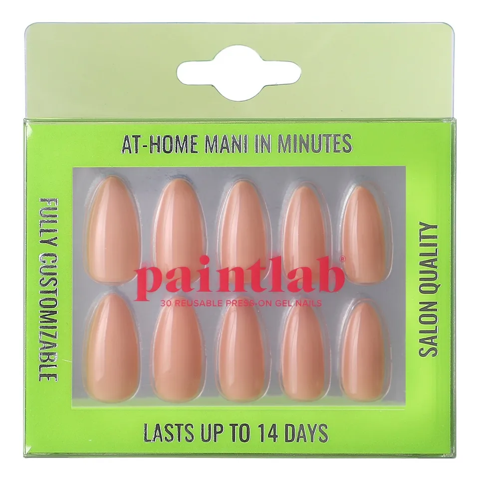 paintlab-nude-2-almond-press-on-nails image 1
