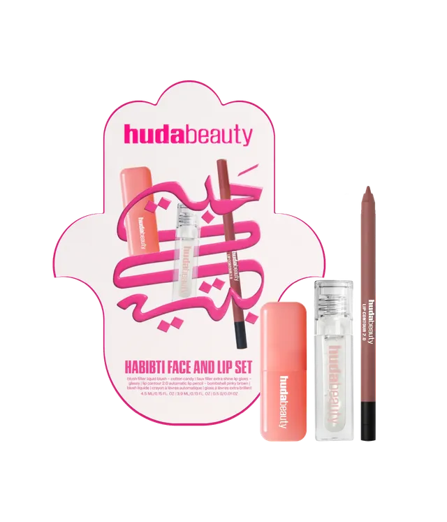 huda-beauty-habibti-face-and-lip-set image 1