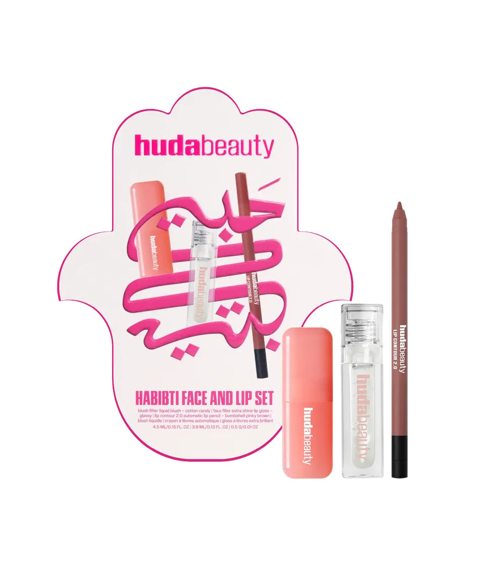 huda-beauty-habibti-face-and-lip-set image 1