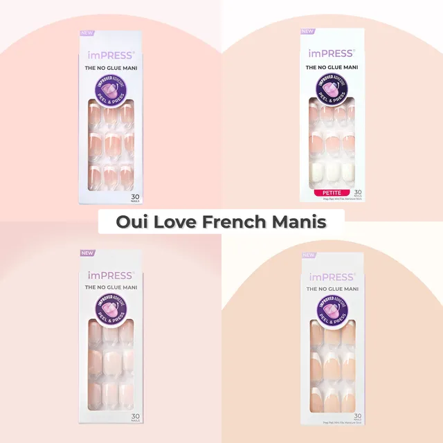 impress-oui-love-french-manis-bundle-4-french-tip-press-on-nail-kits-no-glue image 1