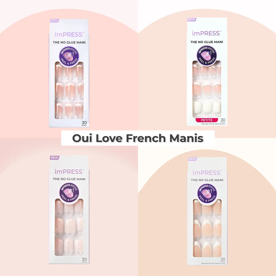 impress-oui-love-french-manis-bundle-4-french-tip-press-on-nail-kits-no-glue image 1