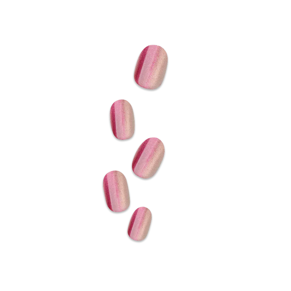 colorfx-by-impress-no-glue-fake-press-on-nails-walk-out-solid-pink-short-oval-ch image 1