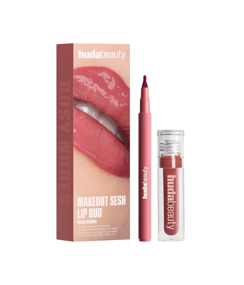 huda-beauty-makeout-sesh-lip-duo-rosy-nudes image 1