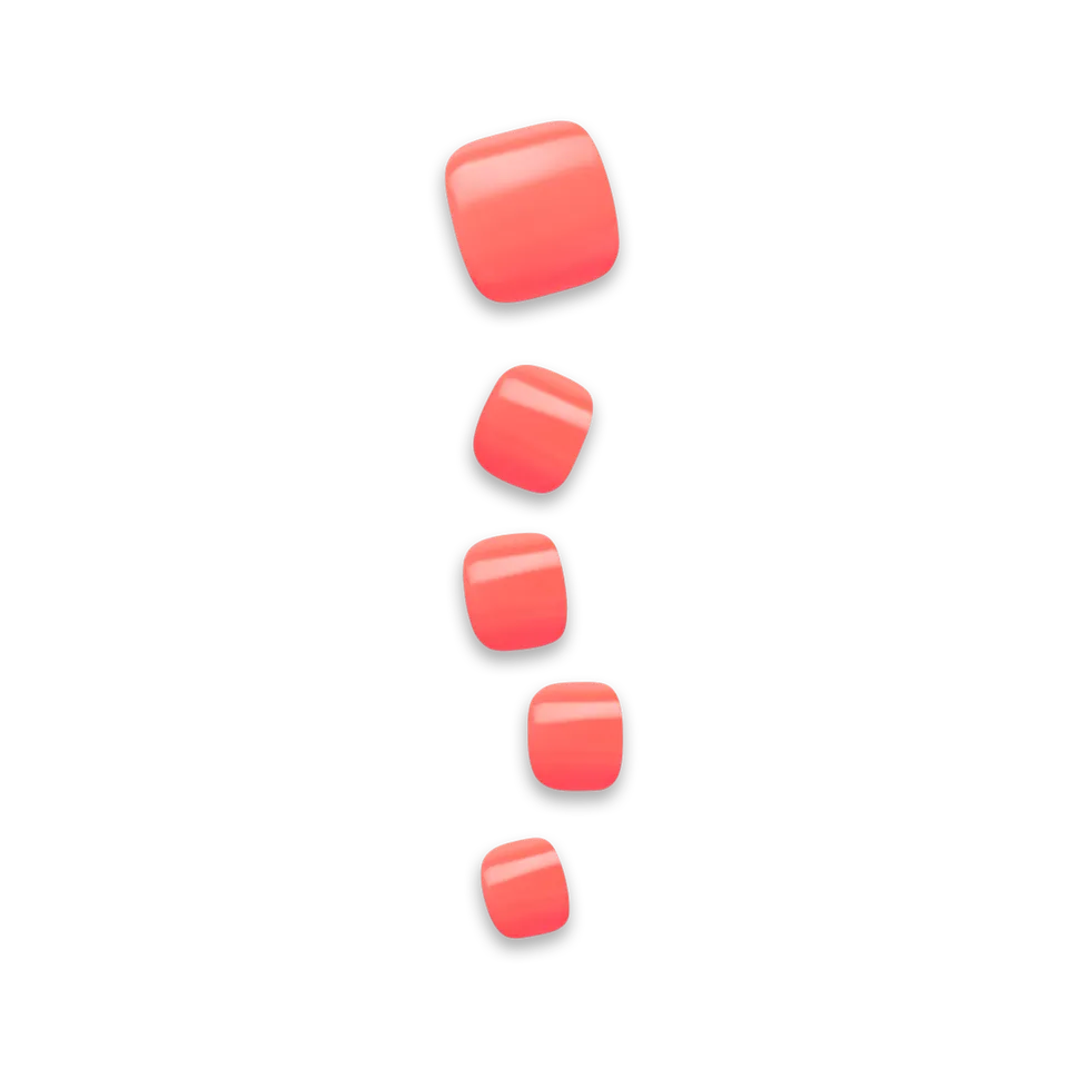 impress-pure-mood-no-glue-press-on-toenails-orange-squoval-short-24-fake-nails image 1