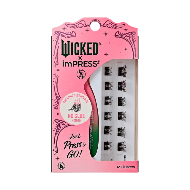 wicked-x-impress-fantabulous-lash-clusters-purple-glitter-8-10mm-12-pieces image 1