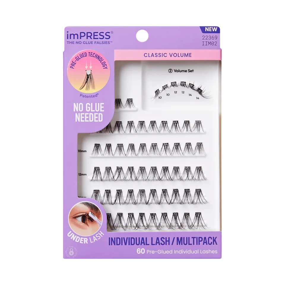 impress-falsies-classic-volume-pre-glued-lash-clusters-multipack-60-lashes image 1