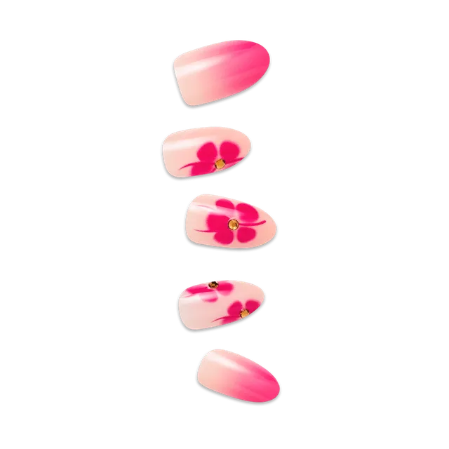 impress-summer-spell-design-no-glue-press-on-nails-3d-jewel-design-pink-medium-a image 1