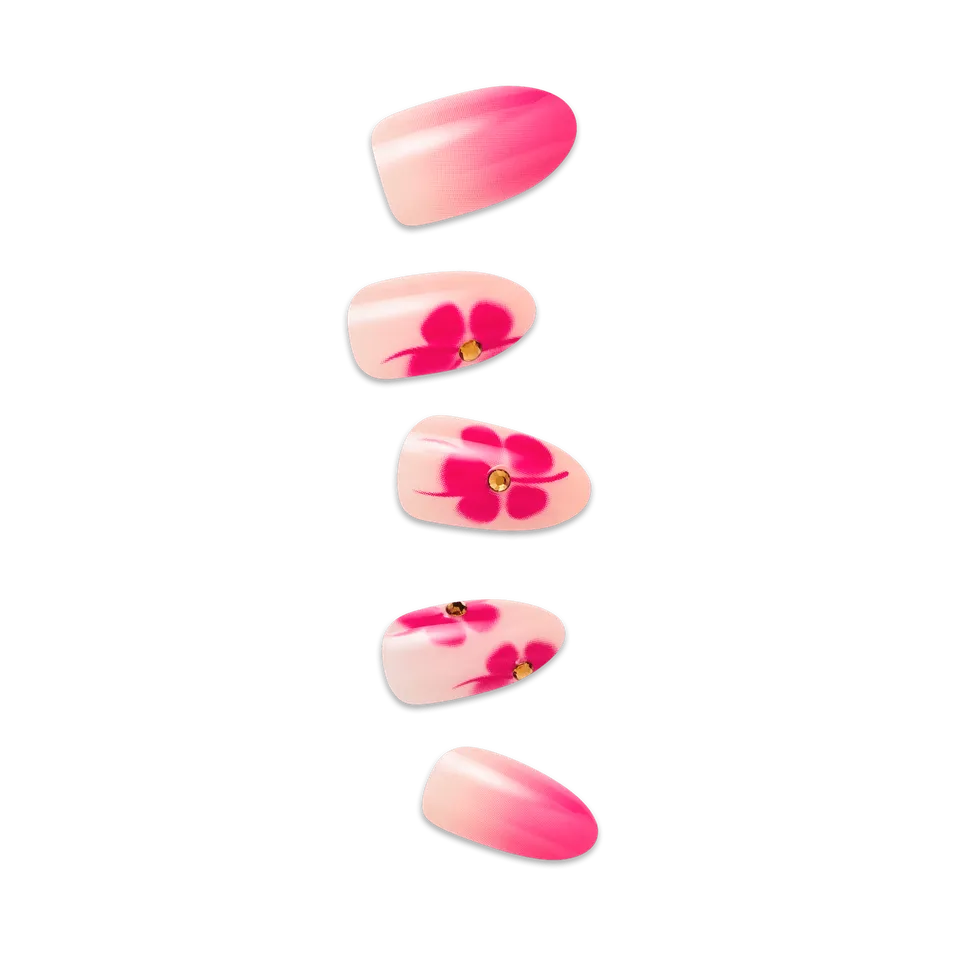 impress-summer-spell-design-no-glue-press-on-nails-3d-jewel-design-pink-medium-a image 1