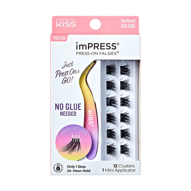 impress-falsies-pre-glued-false-eyelashes-minipack-refined-12-lash-clusters-10-1 image 1