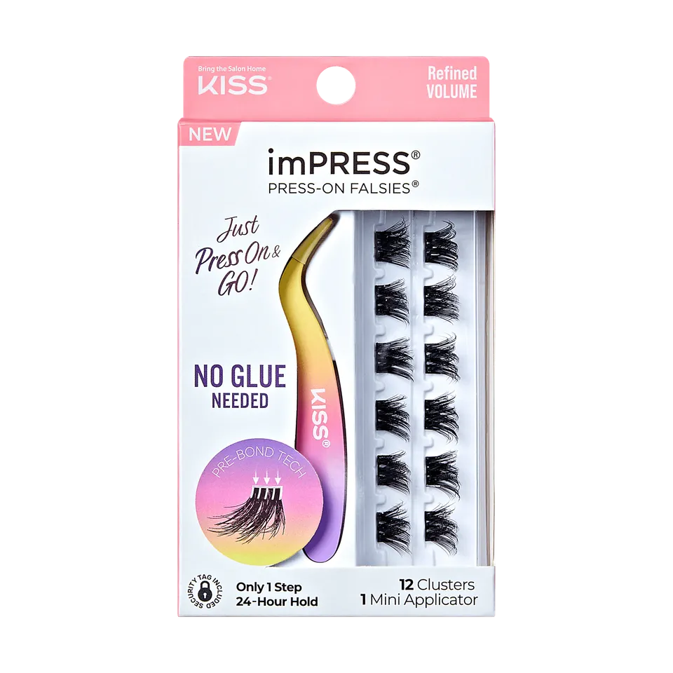 impress-falsies-pre-glued-false-eyelashes-minipack-refined-12-lash-clusters-10-1 image 1