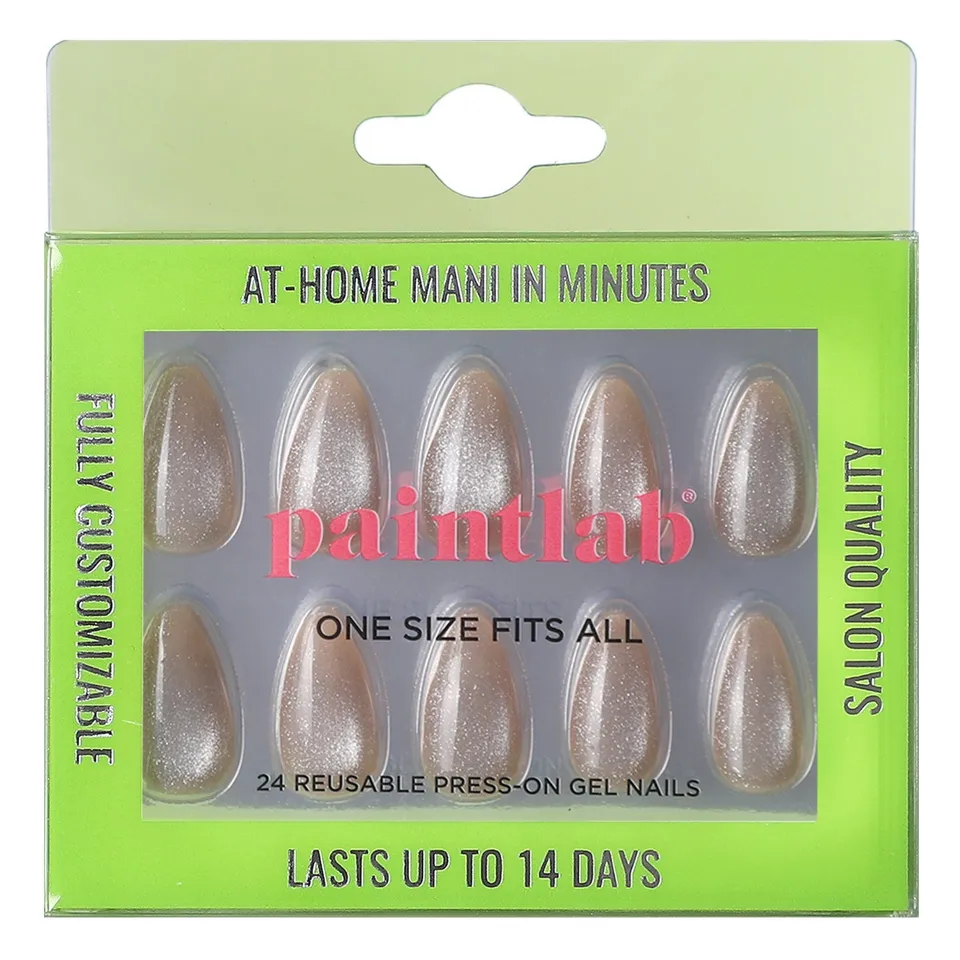 paintlab-glamour-gala-short-almond-press-on-nails image 1