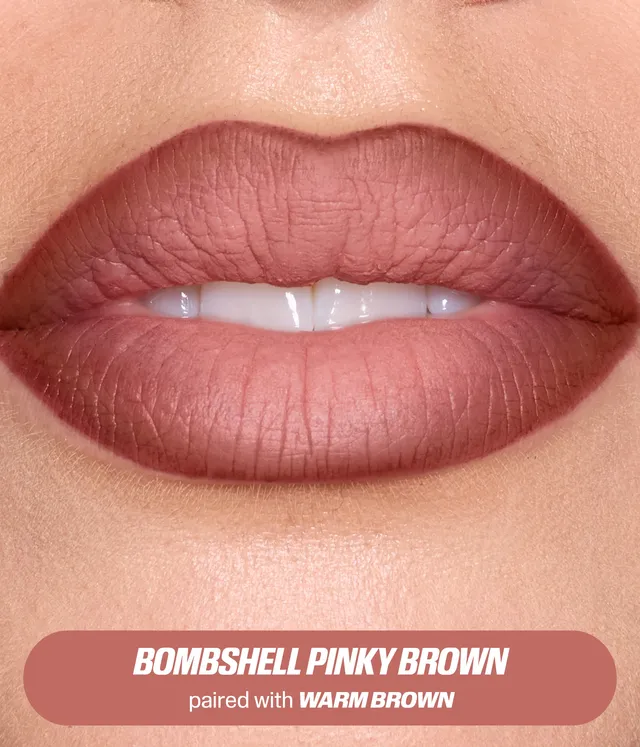 huda-beauty-bombshell-brown-lip-duo-liquid-matte-lipstick-lip-liner image 1