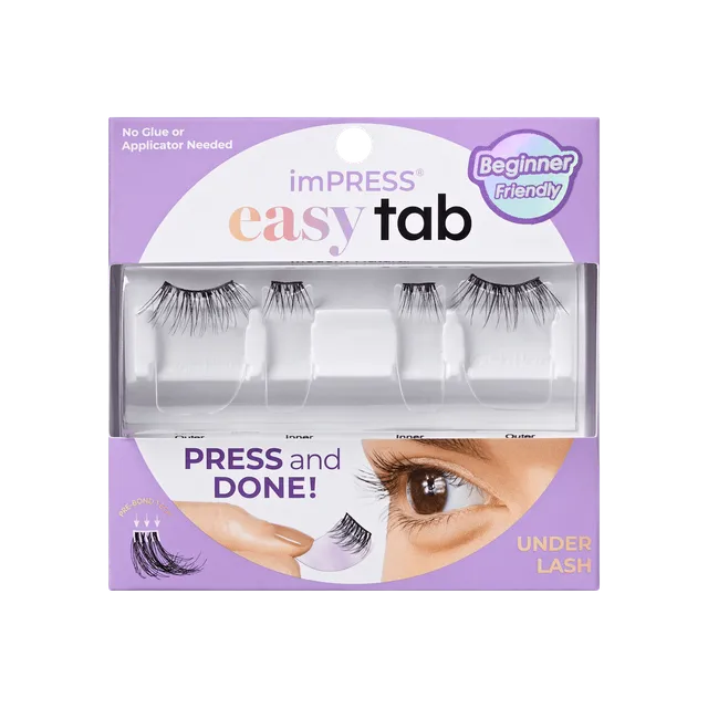 impress-falsies-easy-tab-pre-glued-false-eyelashes-modern-natural-1-pair-of-half image 1