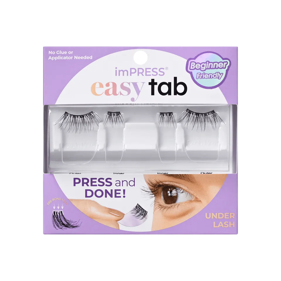 impress-falsies-easy-tab-pre-glued-false-eyelashes-modern-natural-1-pair-of-half image 1