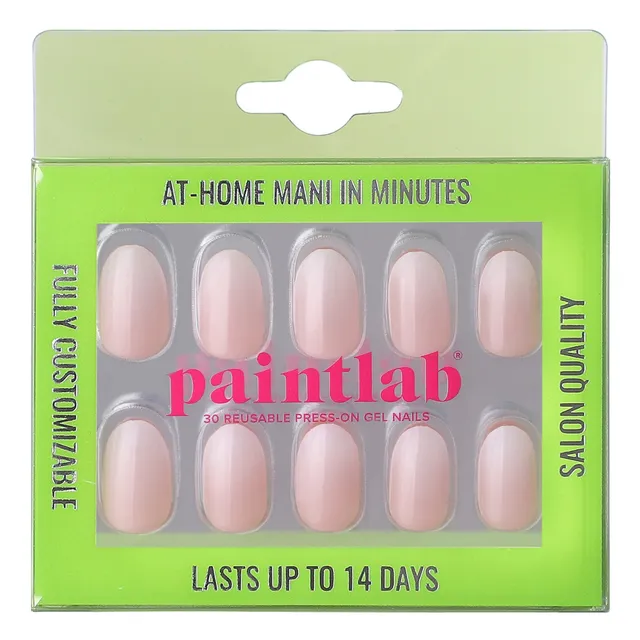 paintlab-milky-gradient-oval-press-on-nails-luminous-ombre-nails image 1